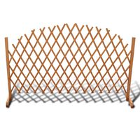vidaXL Trellis Fence Solid Wood 180x100 cm, brown vidaXL Trellis Fence Solid Wood 180x100 cm