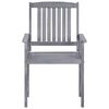 vidaXL Garden Chairs 4 pcs Solid Acacia Wood Grey