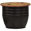 vidaXL Coffee Table Black 50x39.5 cm Solid Wood Reclaimed