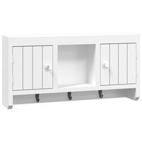 vidaXL Key Cabinet White 40x8.5x20 cm Engineered Wood&Steel