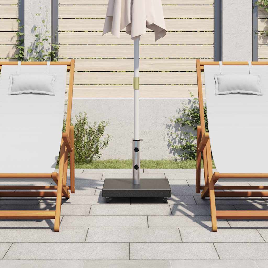 vidaXL Parasol Base Granite 30 kg Square Black