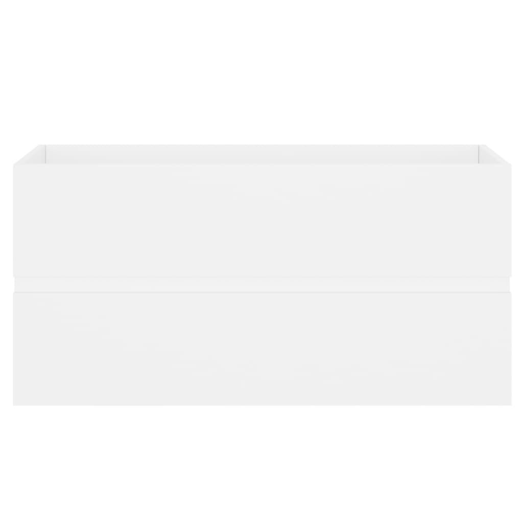 vidaXL Sink Cabinet White 90x38.5x45 cm Engineered Wood