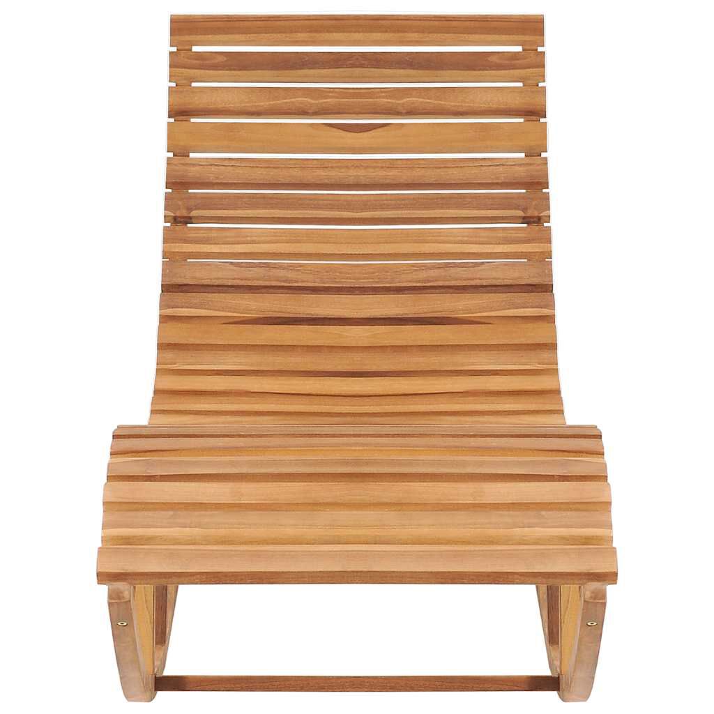 vidaXL Rocking Sunlounger Solid Teak Wood