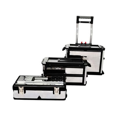 vidaXL 3-Part Rolling Tool Box replaces 140174,  vidaXL 3-Part Rolling Tool Box replaces 140174