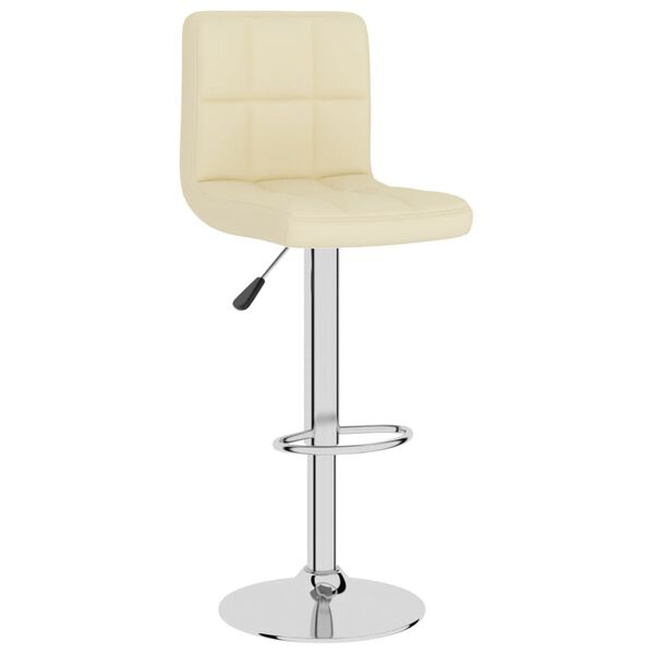 vidaXL Bar Stools 2 pcs Cream Fabric