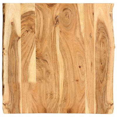 vidaXL Table Top Solid Acacia Wood 58x(50-60)x2.5 cm