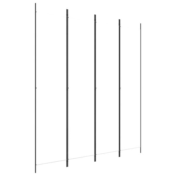 vidaXL 4-Panel Room Divider White 200x220 cm Fabric