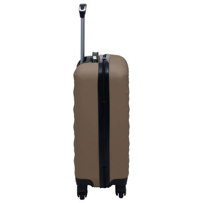 vidaXL Hardcase Trolley Brown ABS