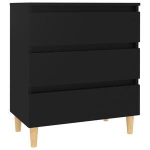 vidaXL Sideboard Black 60x35x69 cm Engineered Wood