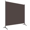 vidaXL Room Divider Brown 175x180 cm Fabric