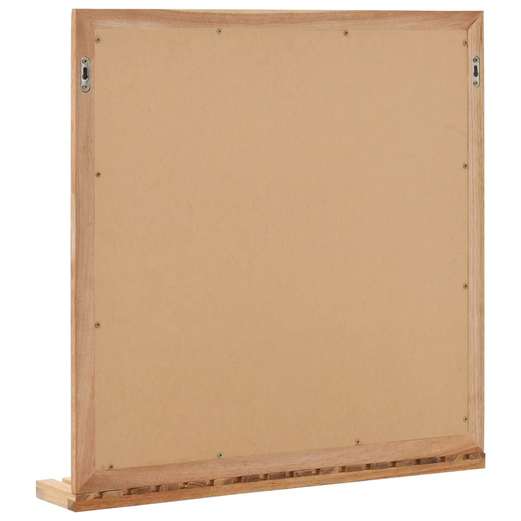 vidaXL Bathroom Mirror 60x12x62 cm Solid Walnut Wood