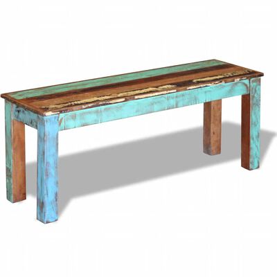 vidaXL Bench Solid Reclaimed Wood 110x35x45 cm,  vidaXL Bench Solid Reclaimed Wood 110x35x45 cm