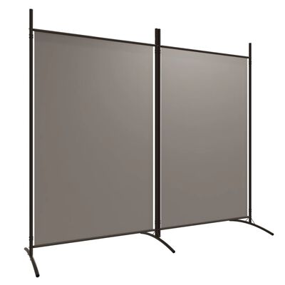 vidaXL 2-Panel Room Divider Anthracite 175x180 cm Fabric, anthracite vidaXL 2-Panel Room Divider Anthracite 175x180 cm Fabric