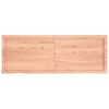 vidaXL Wall Shelf Light Brown 140x50x(2-4) cm Treated Solid Wood Oak