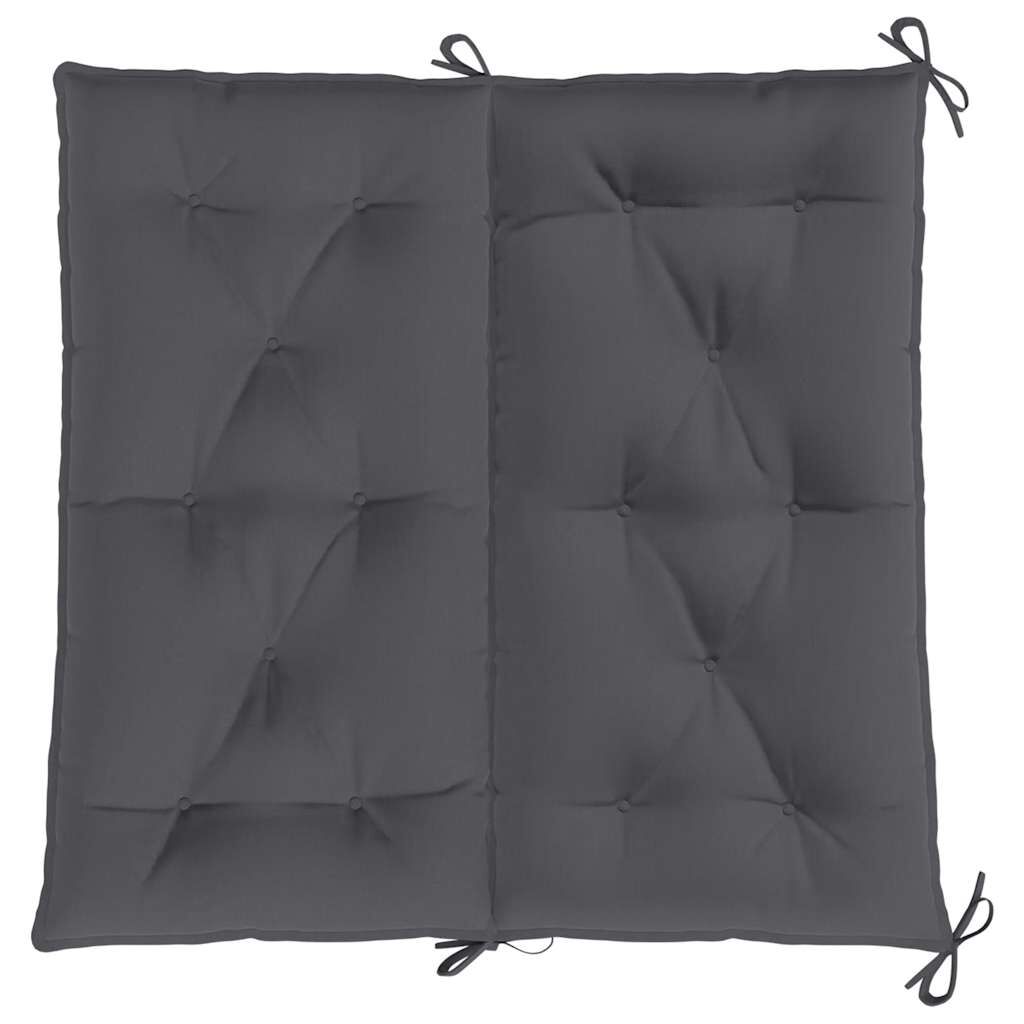 vidaXL Garden Bench Cushion Anthracite 100x(50+50)x7cm Oxford Fabric
