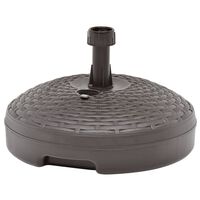 vidaXL Umbrella Base Sand/Water Filled 20 L Brown Plastic Rattan, brown vidaXL Umbrella Base Sand/Water Filled 20 L Brown Plastic Rattan