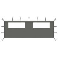 vidaXL Gazebo Sidewall with Windows 6x2 m Anthracite, anthracite vidaXL Gazebo Sidewall with Windows 6x2 m Anthracite