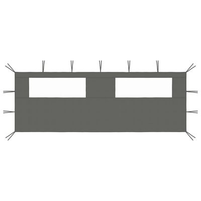 vidaXL Gazebo Sidewall with Windows 6x2 m Anthracite, anthracite vidaXL Gazebo Sidewall with Windows 6x2 m Anthracite