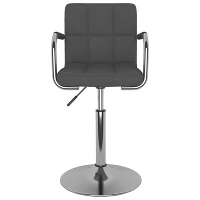 vidaXL Bar Stool Dark Grey Fabric, dark grey vidaXL Bar Stool Dark Grey Fabric
