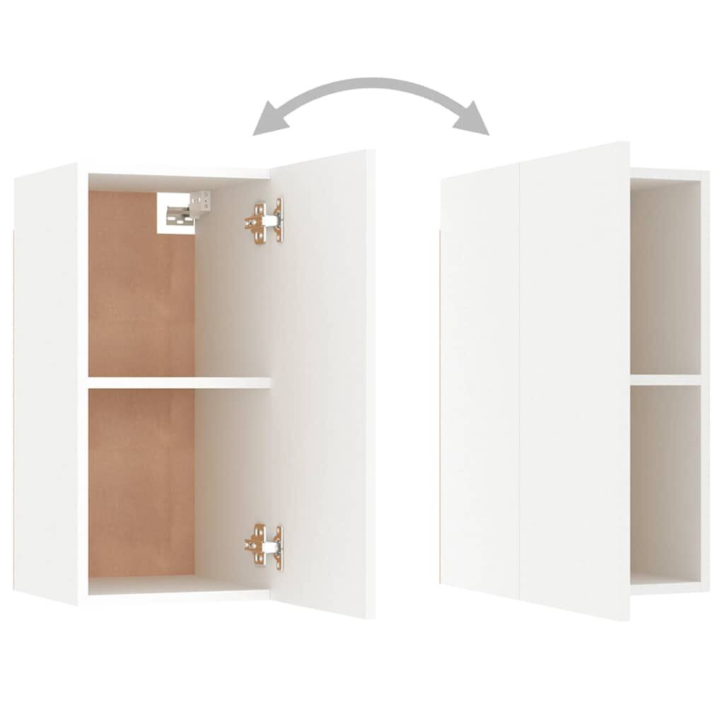 vidaXL TV Cabinets 2 pcs White 30.5x30x60 cm Engineered Wood