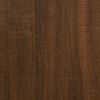 vidaXL Bed Cabinet with Metal Legs Brown Oak 40x35x69 cm
