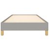 vidaXL Bed Frame without Mattress Light Grey 92x187 cm Single Fabric