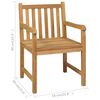 vidaXL 7 Piece Garden Dining Set 150x90 cm Solid Teak Wood