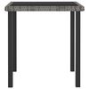 vidaXL 3 Piece Garden Dining Set Poly Rattan Grey