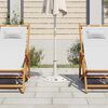 vidaXL Umbrella Base White 9 kg 40 cm Cast Iron