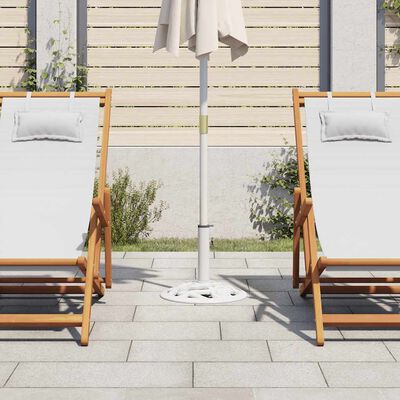 vidaXL Umbrella Base White 9 kg 40 cm Cast Iron, white vidaXL Umbrella Base White 9 kg 40 cm Cast Iron