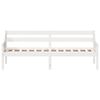 vidaXL Day Bed without Mattress White 90x200 cm Solid Wood Pine