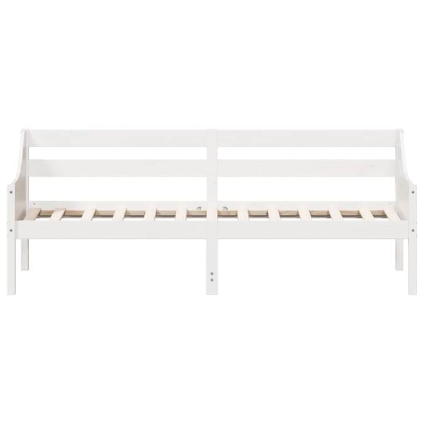 vidaXL Day Bed without Mattress White 90x200 cm Solid Wood Pine