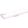 vidaXL Wall Shelf Light Brown 180x50x(2-4) cm Treated Solid Wood Oak