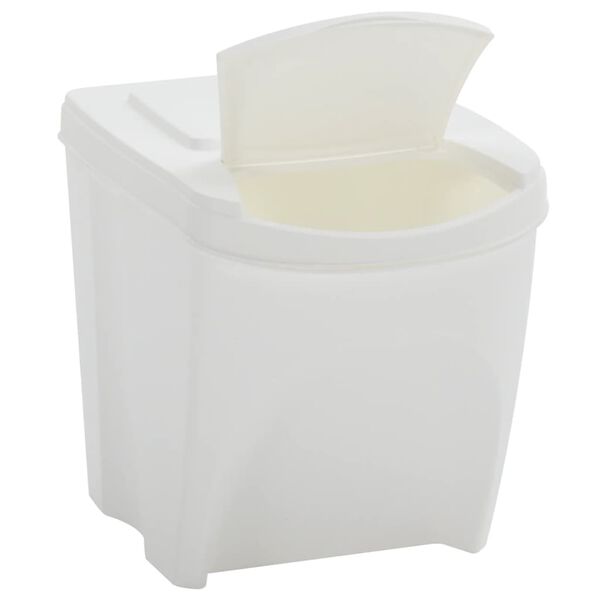 vidaXL Stackable Garbage Bin Boxes 4 pcs White 100 L Polypropylene