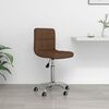 vidaXL Swivel Office Chair Brown Fabric