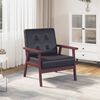 vidaXL Armchair Black Faux Leather