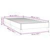 vidaXL Bed Frame without Mattress Light Grey 92x187 cm Single Fabric