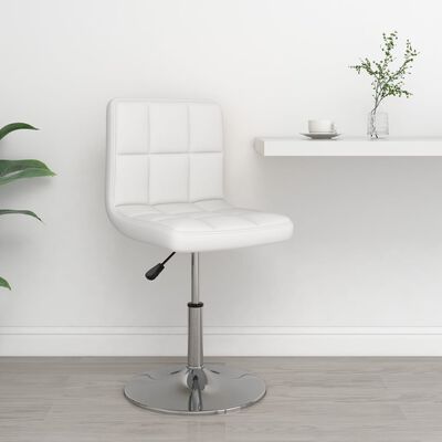 vidaXL Bar Stool White Faux Leather, white vidaXL Bar Stool White Faux Leather