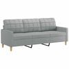 vidaXL 3-Seater Sofa Light Grey 180 cm Fabric