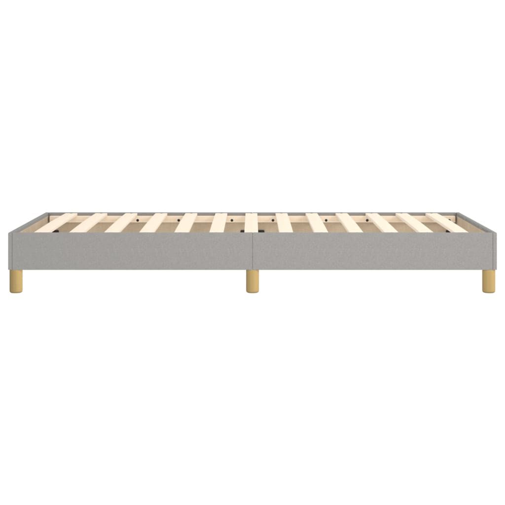 vidaXL Bed Frame without Mattress Light Grey 90x200 cm Fabric