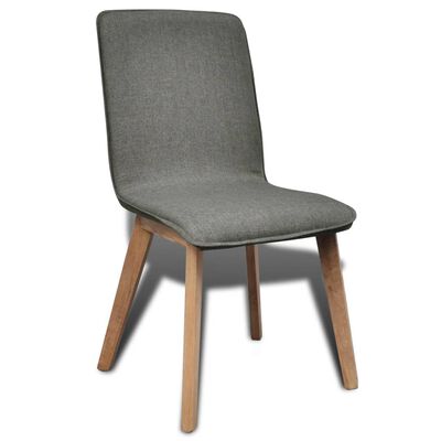 Oak Indoor Fabric Dining Chair Set 2 pcs Dark Grey, light grey Oak Indoor Fabric Dining Chair Set 2 pcs Dark Grey