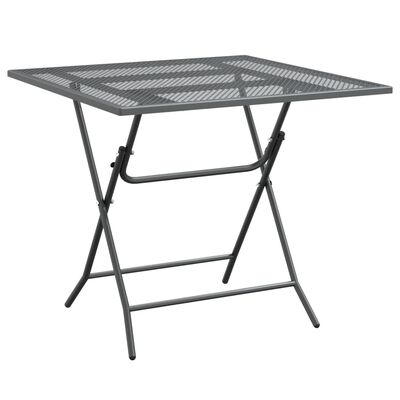 vidaXL Garden Table 80x80x72 cm Expanded Metal Mesh Anthracite,  vidaXL Garden Table 80x80x72 cm Expanded Metal Mesh Anthracite