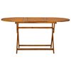 vidaXL 7 Piece Outdoor Dining Set Solid Acacia Wood