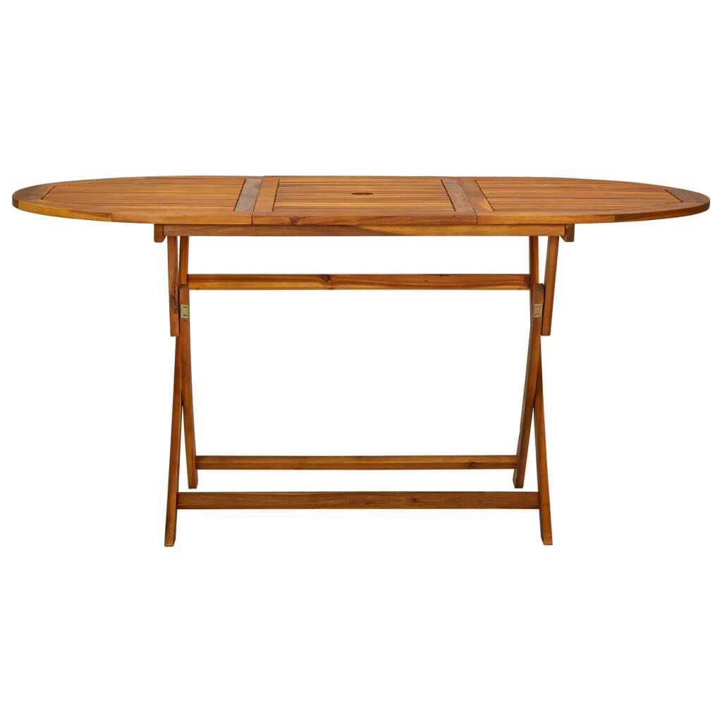 vidaXL 7 Piece Outdoor Dining Set Solid Acacia Wood