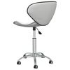vidaXL Swivel Dining Chairs 6 pcs White Faux Leather