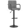 vidaXL Bar Stools 2 pcs Light Grey Velvet