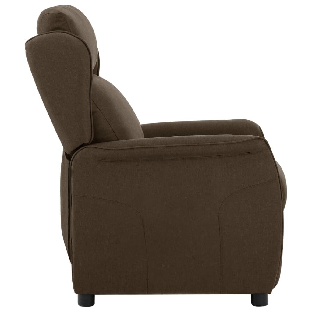 vidaXL Recliner Chair Brown Fabric vidaXL.sa