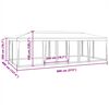 vidaXL Party Tent with 12 Mesh Sidewalls Anthracite 8x4 m HDPE
