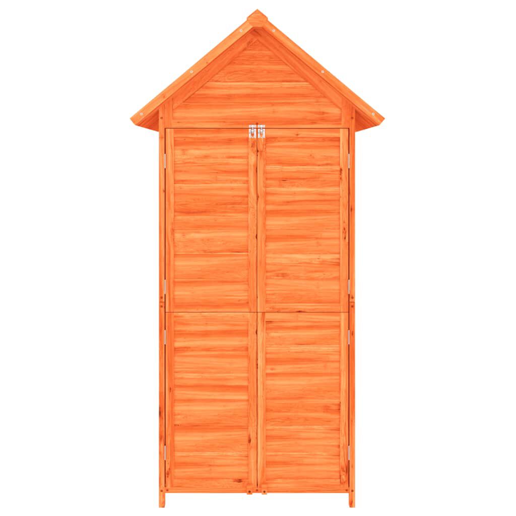 vidaXL Garden Tool Shed Brown 89x52.5x175 cm Solid Wood Pine