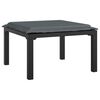 vidaXL 6 Piece Garden Lounge Set Black and Grey Poly Rattan